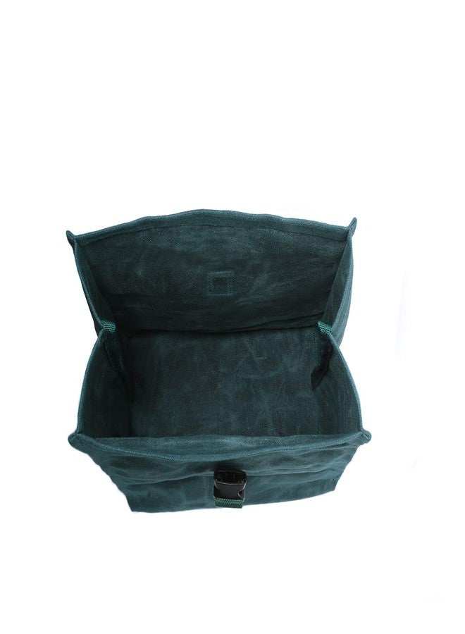 Denifiter Heavy Duty Waxed Canvas Lunch Bag, Soft Fabric, Waterproof, Eco-friendly And Quick Release Buckle (Dark Green) - Image 5